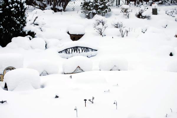 Die Anlage ist nun im Schnee versunken! 